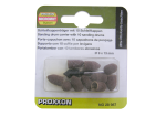 Насадки Proxxon 28987, наждачная бумага, пуля с держателем (в наборе 10 шт.), шт