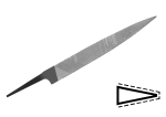 Напильник ножевидный VALLORBE LP1760 длина 150 мм насечка №1, шт